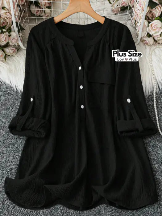 blusa chique plus size, blusa de manga comprida, blusa de manga comprida plus size, blusa de manga de enrolar, blusa de manga plus size, blusa de senhora plus size, blusa estampada plus size, blusa manga longa plus size, blusa para senhora plus size, blusa para trabalhar plus size, flexify, ft, logo , LovPlus