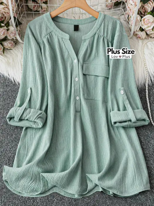 blusa chique plus size, blusa de manga comprida, blusa de manga comprida plus size, blusa de manga de enrolar, blusa de manga plus size, blusa de senhora plus size, blusa estampada plus size, blusa manga longa plus size, blusa para senhora plus size, blusa para trabalhar plus size, flexify, ft, logo , LovPlus