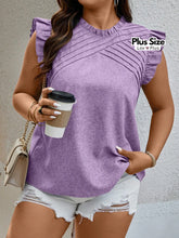 Blusa de Manga Franzida Plus Size Blusas Plus Size