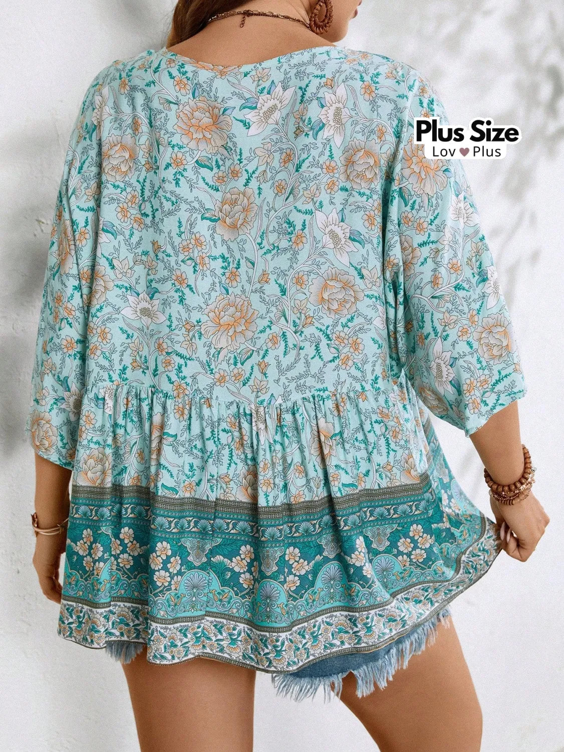 Blusa Indiana 100% Viscose Plus Size Blusas Plus Size