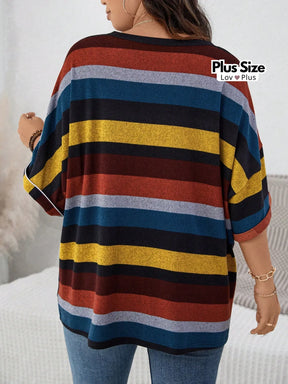 Blusa Larga Colorida Plus Size Blusas Plus Size