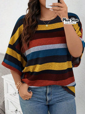Blusa Larga Colorida Plus Size Blusas Plus Size
