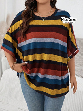 Blusa Larga Colorida Plus Size Blusas Plus Size