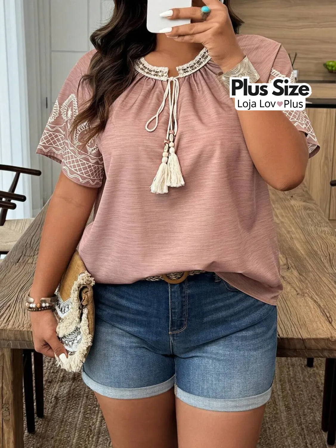 Blusa Plus Size Estilo Boho Chic Blusas Plus Size