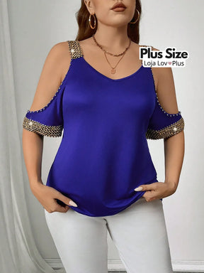 Blusa Plus Size Estilosa Ciganinha Blusas Plus Size