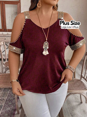 Blusa Plus Size Estilosa Ciganinha Blusas Plus Size