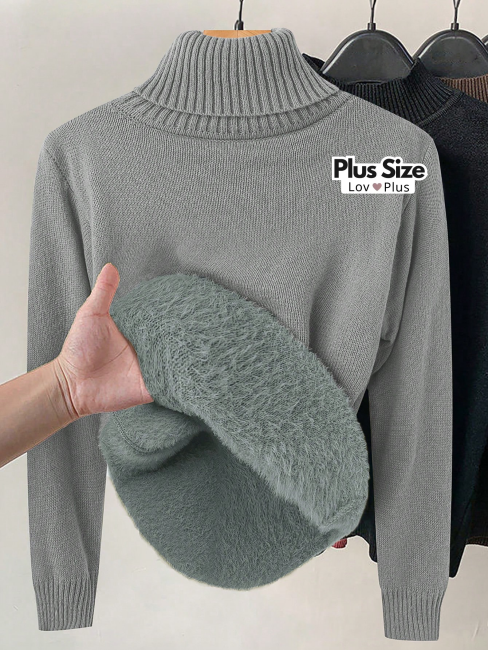 Blusa Térmica Peluciada Plus Size - Tags: Blusas Plus Size