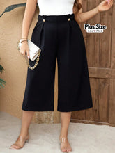 Calça Capri Preta Elegante Plus Size G / Preto Calças