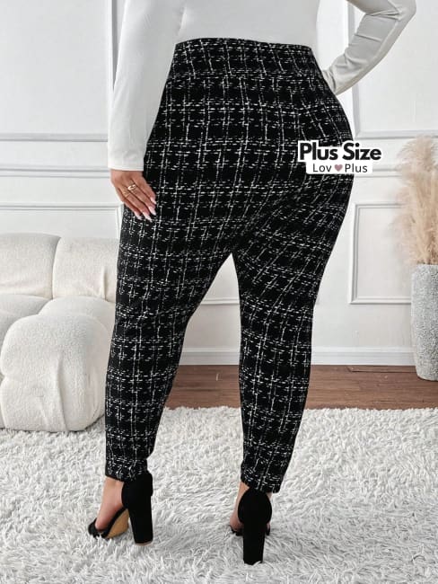 #xadrez, calça plus, calça reta plus, calça social plus size, Calças plus size, flexify, logo , LovPlus