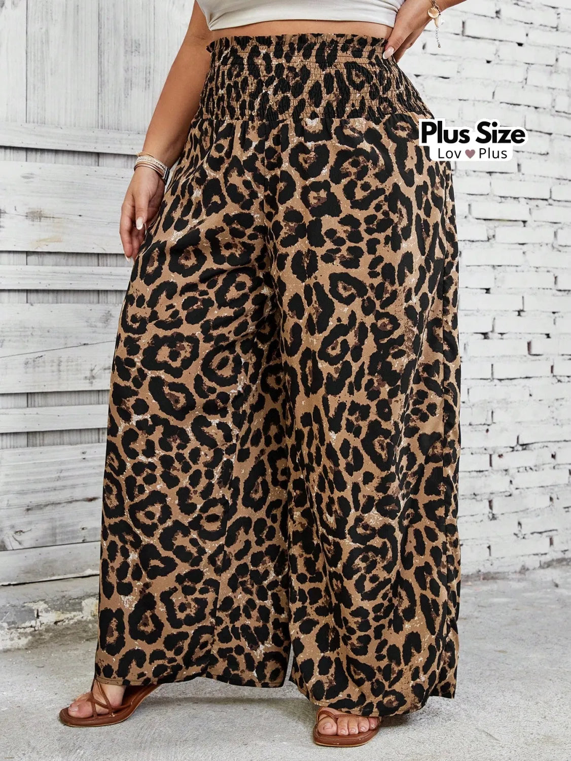 Calça Plus Size de Cós Largo com Elastex Calças