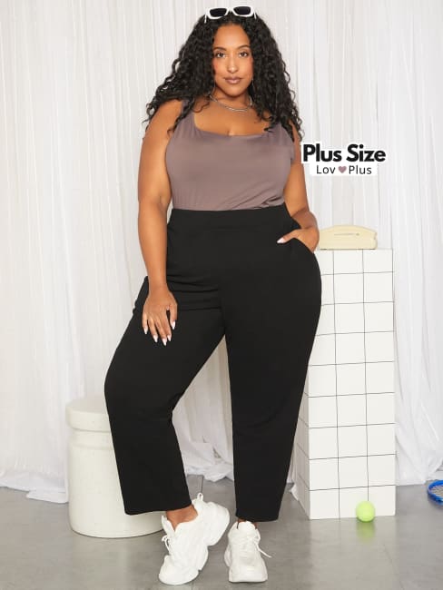 calca social elegante plus size, calca social estilosa, calca social plus size preta, calça plus, calça pra trabalho plus size, calça preta plus size, Calça preta social plus size, calça reta plus, calça reta plus size, Calças plus size, flexify, logo , LovPlus