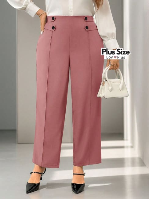 calça de alfaiataria plus size, calça feminina de alfaiataria plus size, calça preta de alfaiataria plus size, calça social plus, Calças plus size, flexify, logo , LovPlus