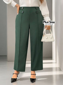 calça de alfaiataria plus size, calça feminina de alfaiataria plus size, calça preta de alfaiataria plus size, calça social plus, Calças plus size, flexify, logo , LovPlus