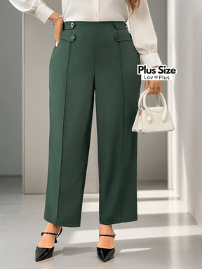 calça de alfaiataria plus size, calça feminina de alfaiataria plus size, calça preta de alfaiataria plus size, calça social plus, Calças plus size, flexify, logo , LovPlus