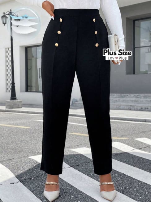 calça chic plus size, calça para trabalhar plus size, calça plus, calça preta chic plus size, calça preta elegante plus size, calça preta para trabalhar plus size, calça reta plus, Calças plus size, flexify, logo , LovPlus