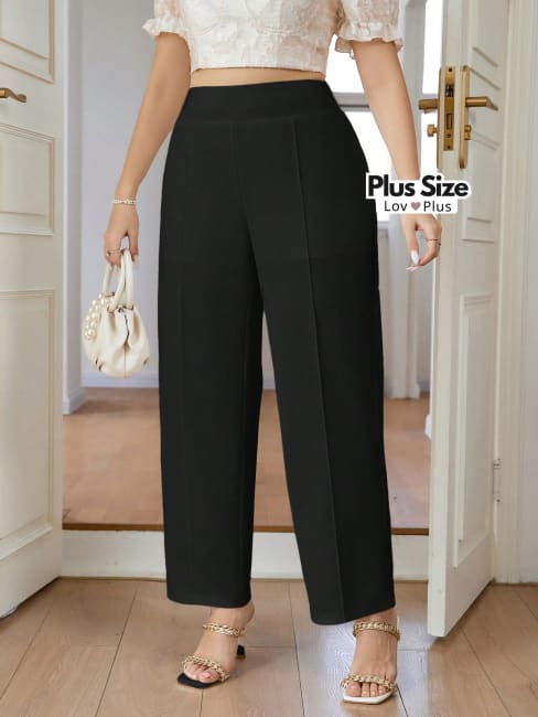 calca preta plus size, calca social elegante plus size, calca social estilosa, calca social plus size preta, calça chic plus size, calça chique plus size, calça com cós largo plus size, calça de alfaiataria plus size, calça elegante plus, calça elegante plus size, calça moderna plus size, calça para trabalhar plus size, calça plus, calça pra trabalho plus size, calça reta plus, calça social plus size, Calças plus size, flexify, logo , LovPlus