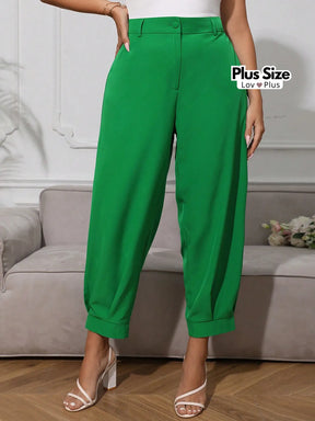 Calça Social Estilosa Plus Size Cintura Alta Calças