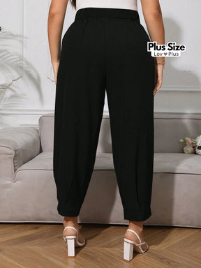 Calça Social Estilosa Plus Size Cintura Alta Calças