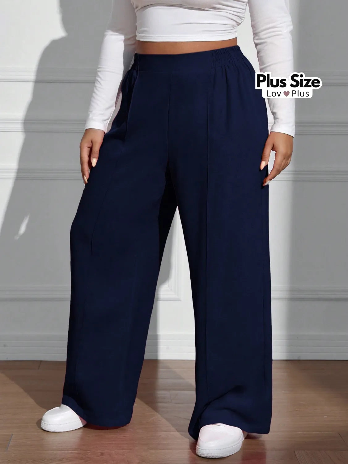 Calça Soltinha com Pregas Várias Cores Plus Size Calças