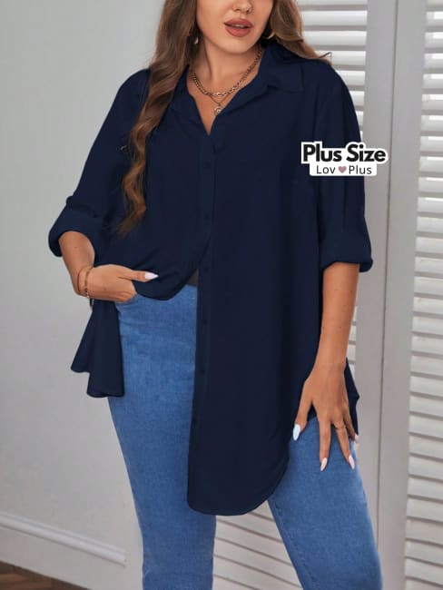 Camisa Oversize Cores Diversas - Tags: Blusas Plus Size