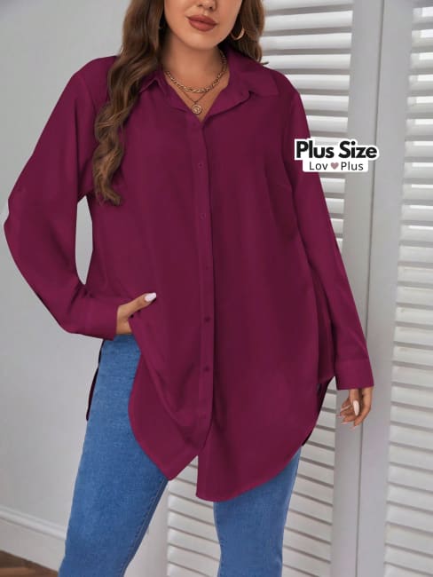 Camisa Oversize Cores Diversas - Tags: Blusas Plus Size