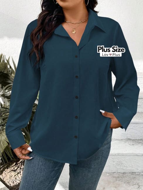 Camisa Social Plus Size Diversas Cores - Tags: Blusas Plus Size