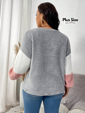 Casaco Plus Size Peluciado - Inverno 2025 Blusas Plus Size