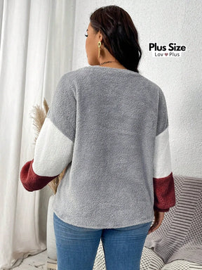 Casaco Plus Size Peluciado - Inverno 2025 Blusas Plus Size