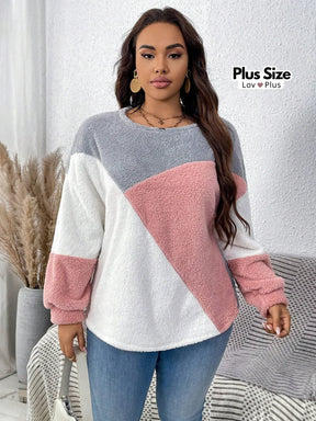 Casaco Plus Size Peluciado - Inverno 2025 Blusas Plus Size
