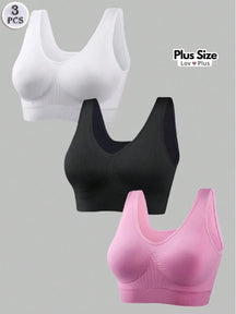 Kit de Sutiãs Sem Costura Promoção Compre 1 Leve 3 Opção 2 / G1 Sutiãs Plus Size