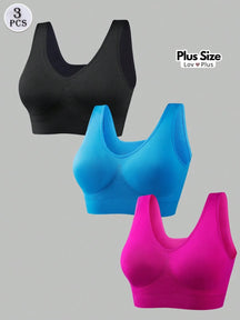 Kit de Sutiãs Sem Costura Promoção Compre 1 Leve 3 Opção 4 / G1 Sutiãs Plus Size