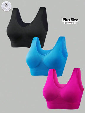 Kit de Sutiãs Sem Costura Promoção Compre 1 Leve 3 Opção 4 / G1 Sutiãs Plus Size