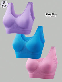 Kit de Sutiãs Sem Costura Promoção Compre 1 Leve 3 Opção 3 / G1 Sutiãs Plus Size