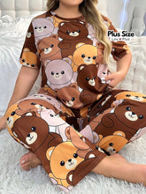 Pijama Feminino Plus Size Estampado 100% Confortável Pijamas Plus Size