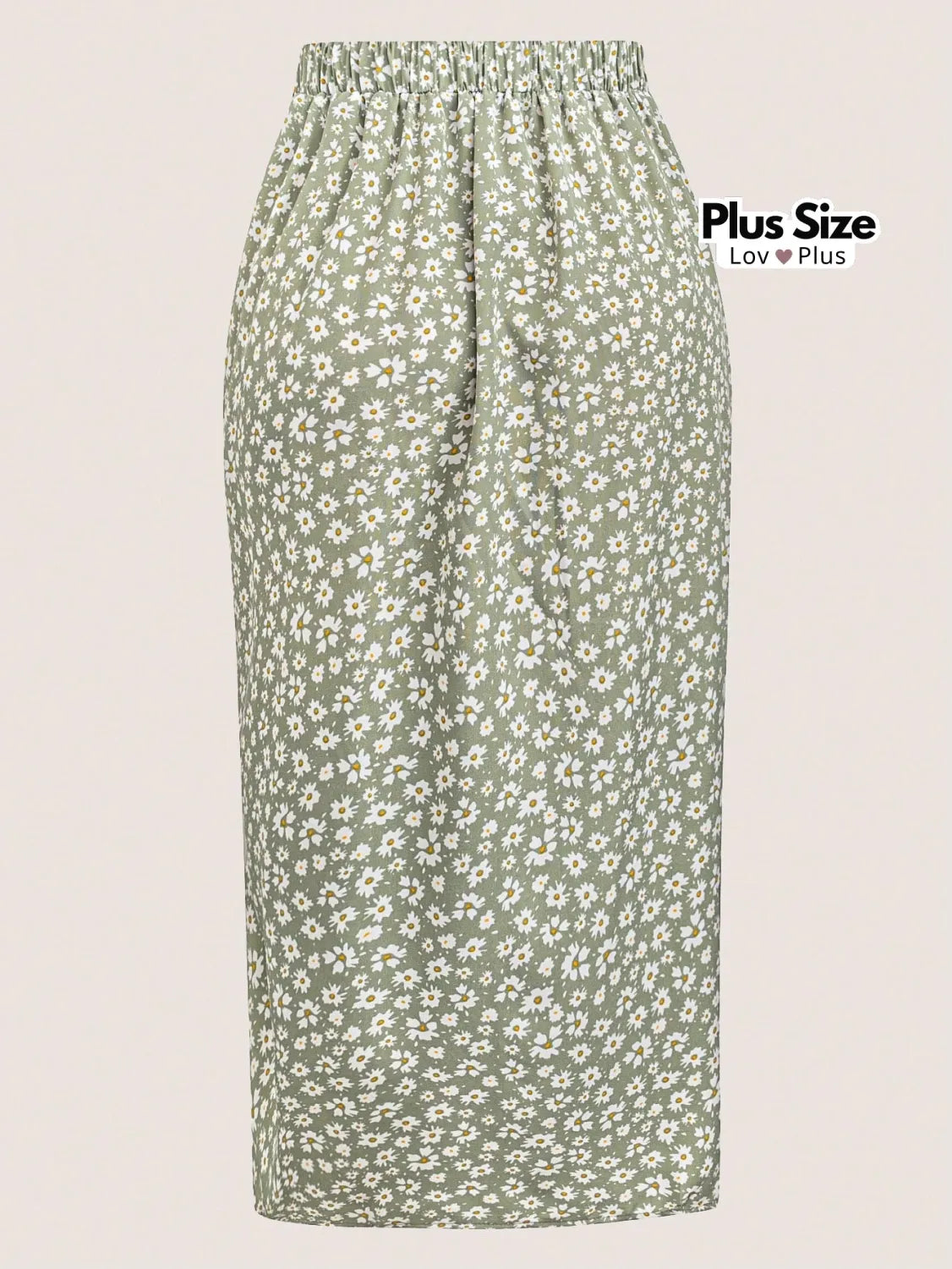 Saia com Fenda Regulável Plus Size Saias Plus Size