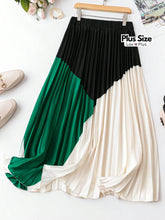 Saia Feminina Plissada Plus Size G / Verde Bandeira Saias Plus Size