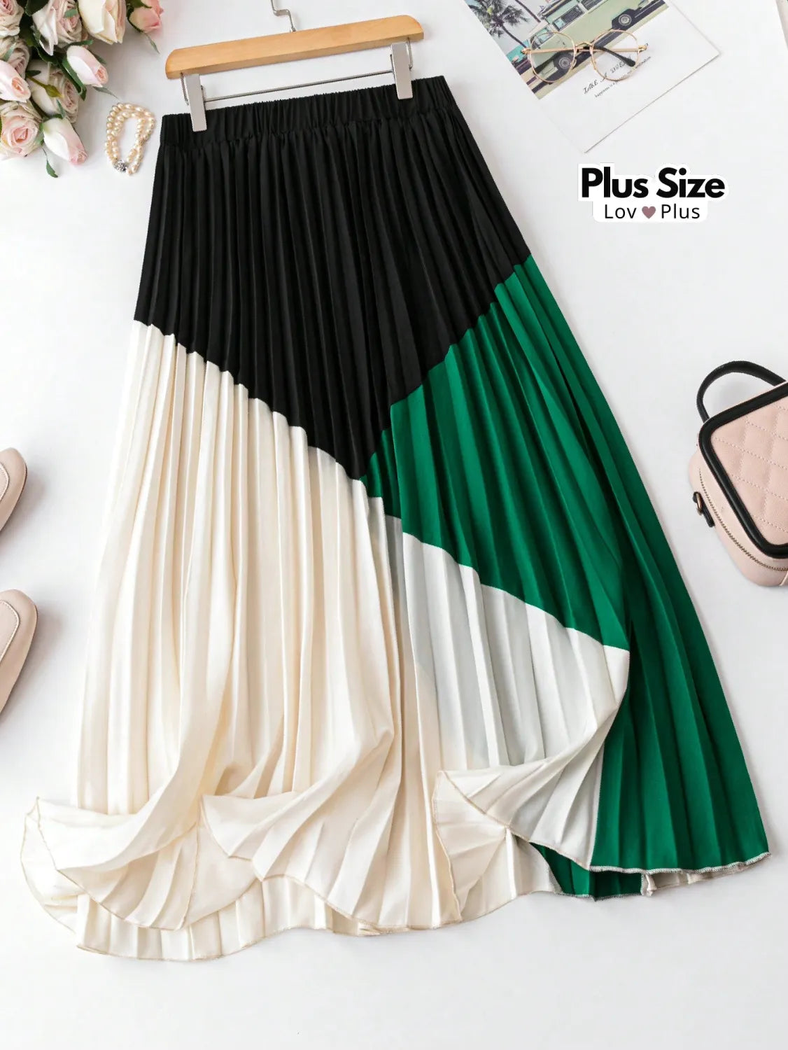 Saia Feminina Plissada Plus Size Saias Plus Size