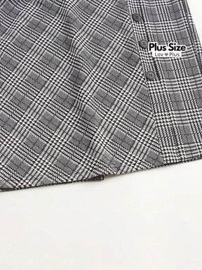 Saia Lápis Plissada Plus Size Saias Plus Size