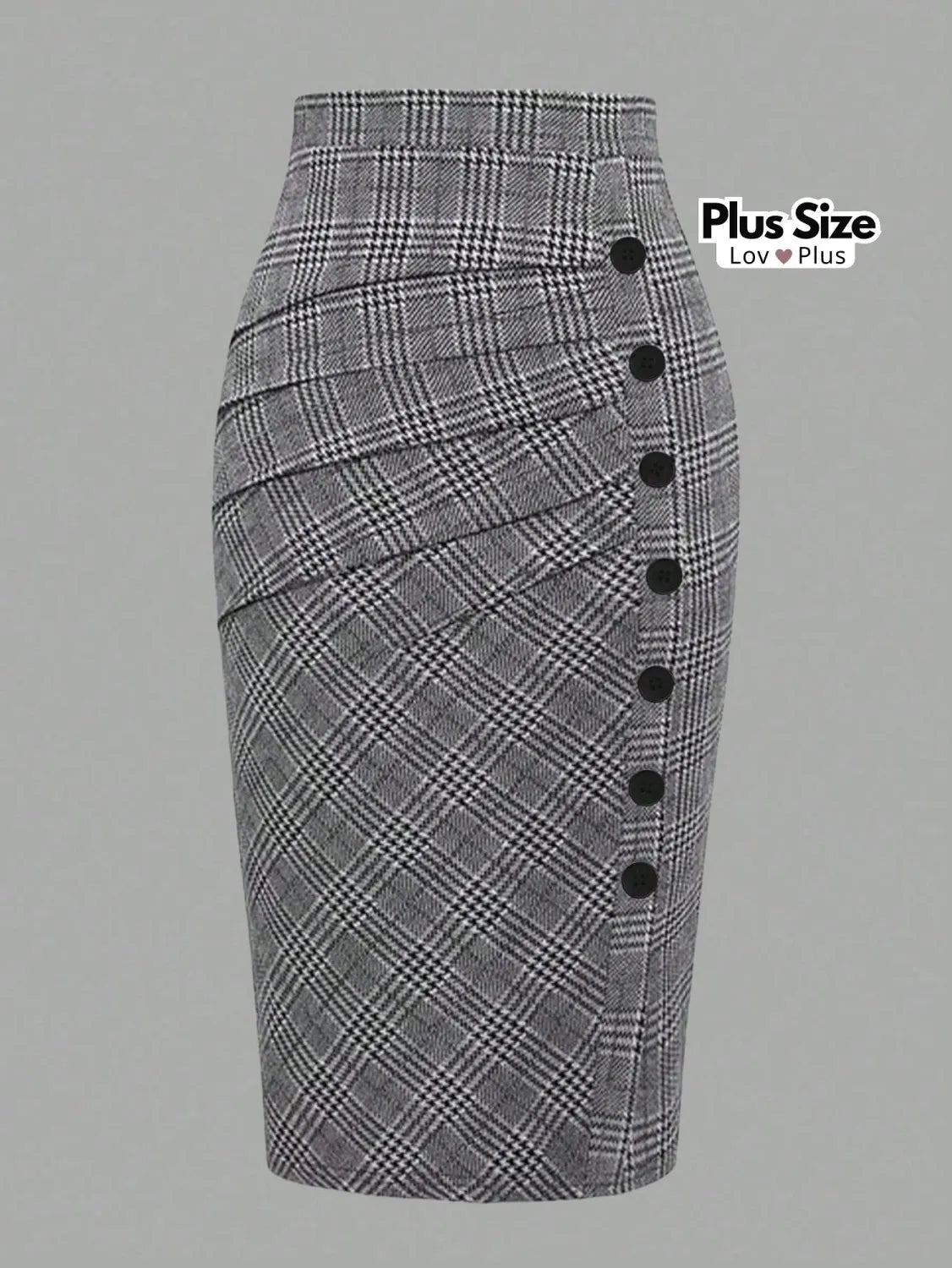 Saia Lápis Plissada Plus Size Saias Plus Size