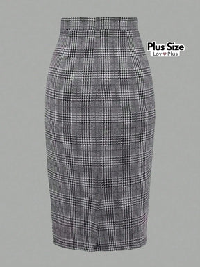 Saia Lápis Plissada Plus Size Saias Plus Size