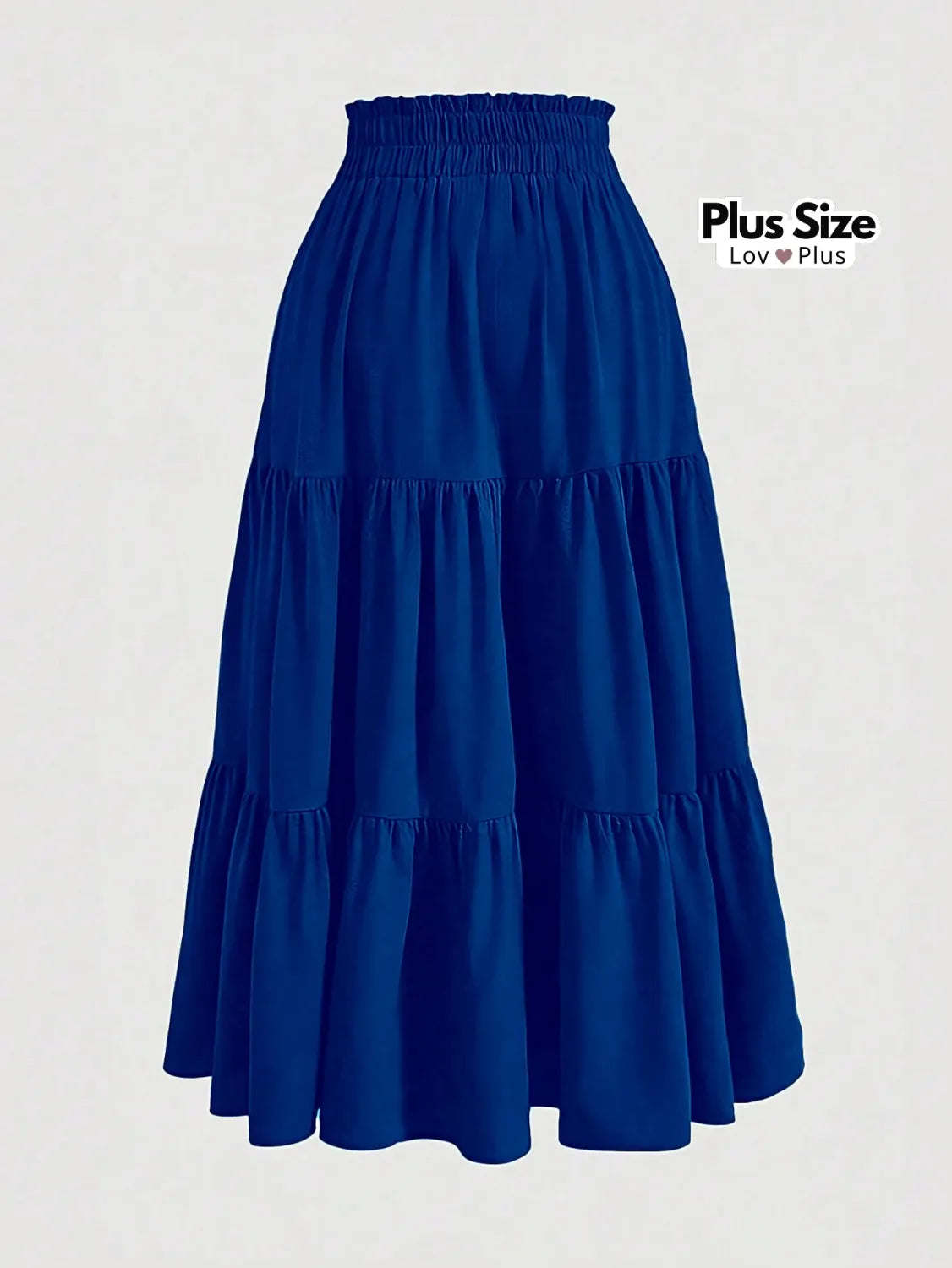 Saia Plus Size Três Marias G / Azul Royal Saias Plus Size