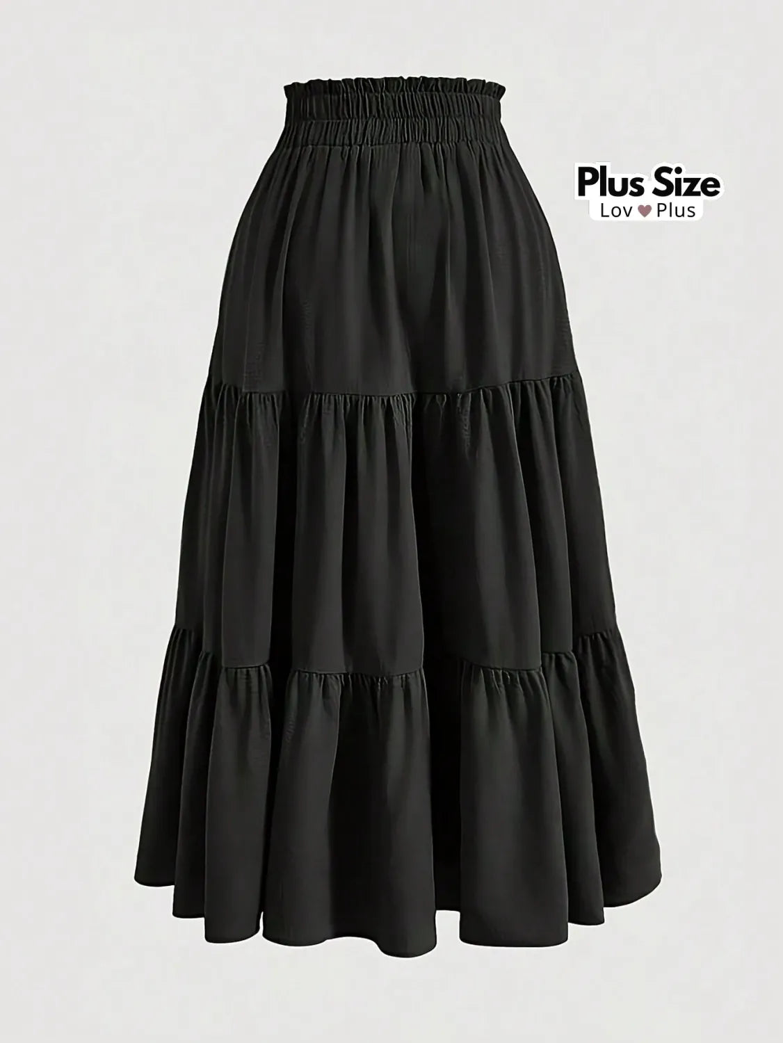 Saia Plus Size Três Marias G / Preto Saias Plus Size