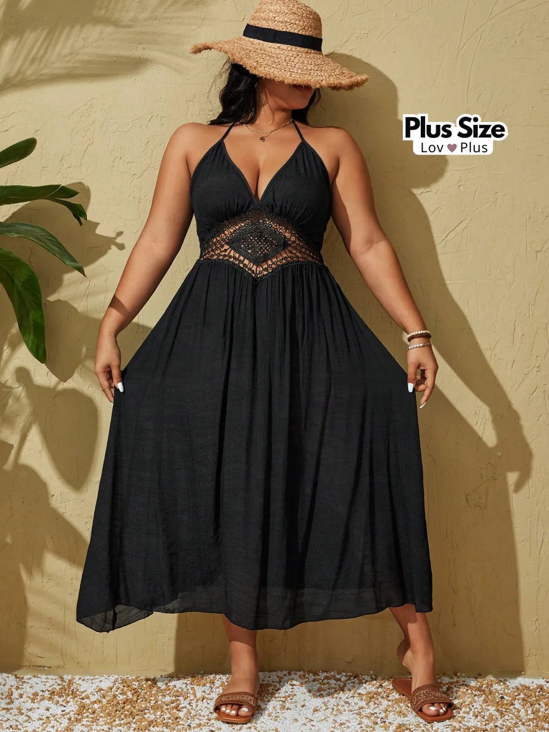 Saída de Praia Estilosa em Viscose Plus Size Saídas de Praia Plus Size
