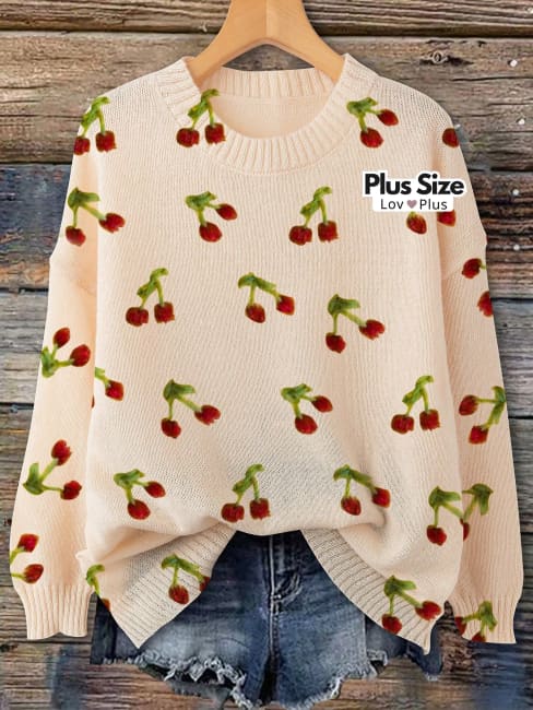 Suéter de Malha Várias Estampas Plus Size - Tags: Blusas Plus Size