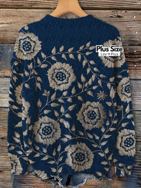 Suéter Leve Estampado Plus Size - Tags: Suéter Plus Size