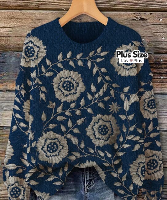 Suéter Leve Estampado Plus Size - Tags: Suéter Plus Size