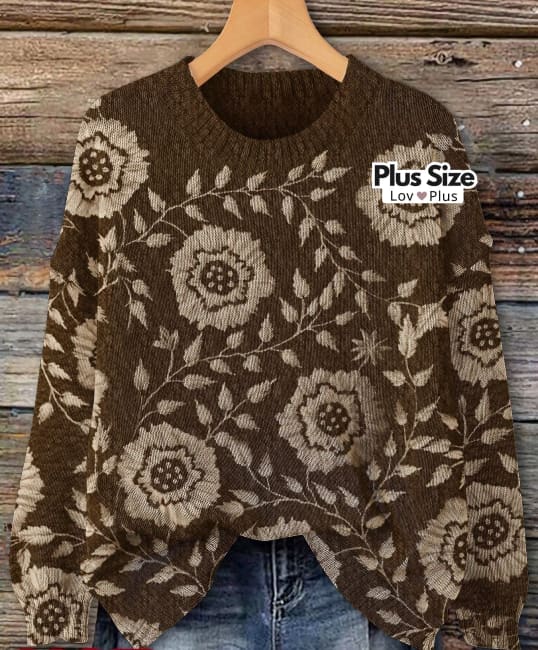 Suéter Leve Estampado Plus Size - Tags: Suéter Plus Size