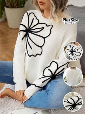 Suéter Minimalista Plus Size Várias Cores Suéter Plus Size