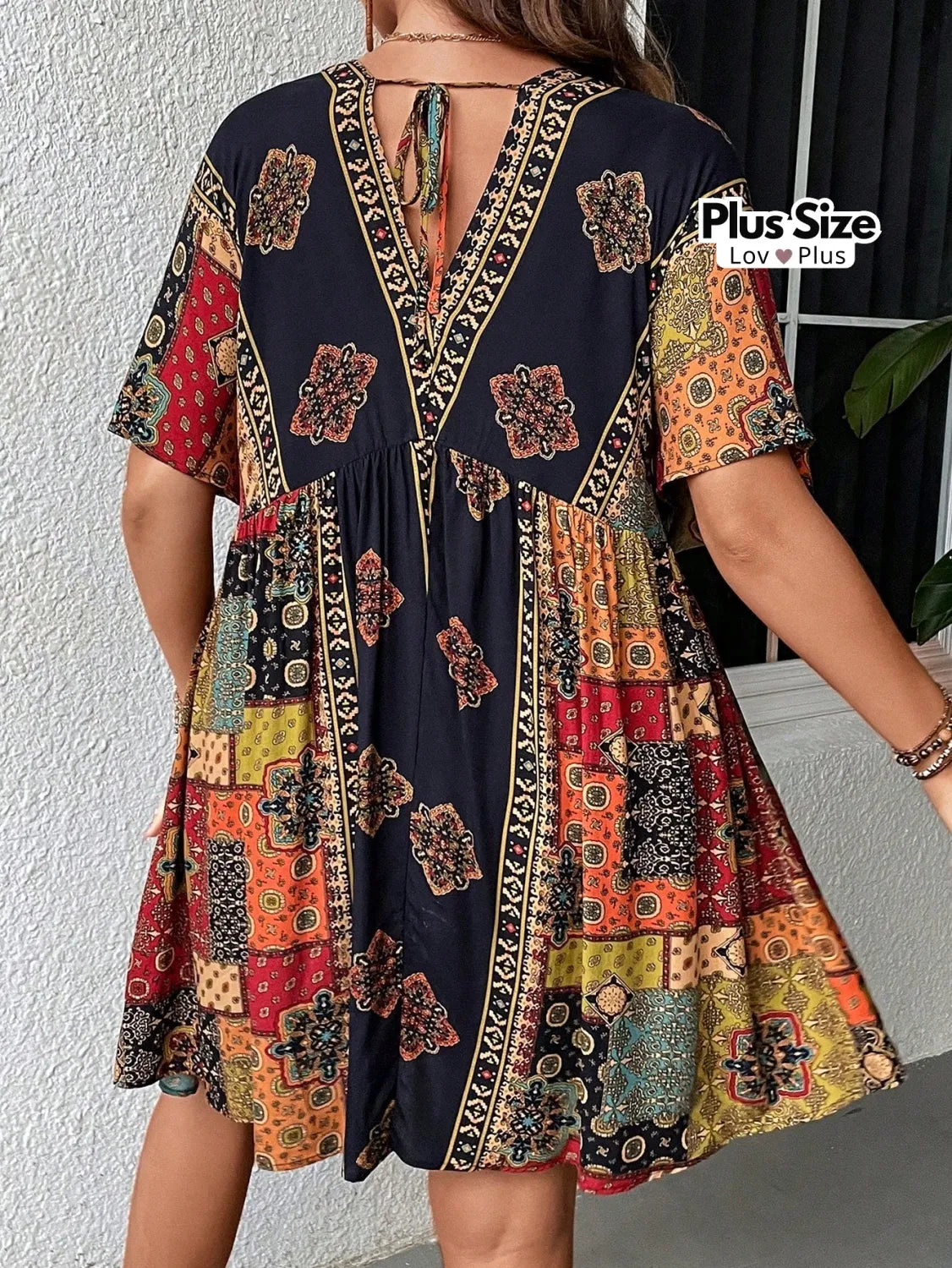 Vestido Boho 100% Viscose Tipo Bata Plus Size Vestidos Plus Size