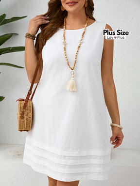 Vestido Branco Plus Size 100% Algodão Vestidos Plus Size